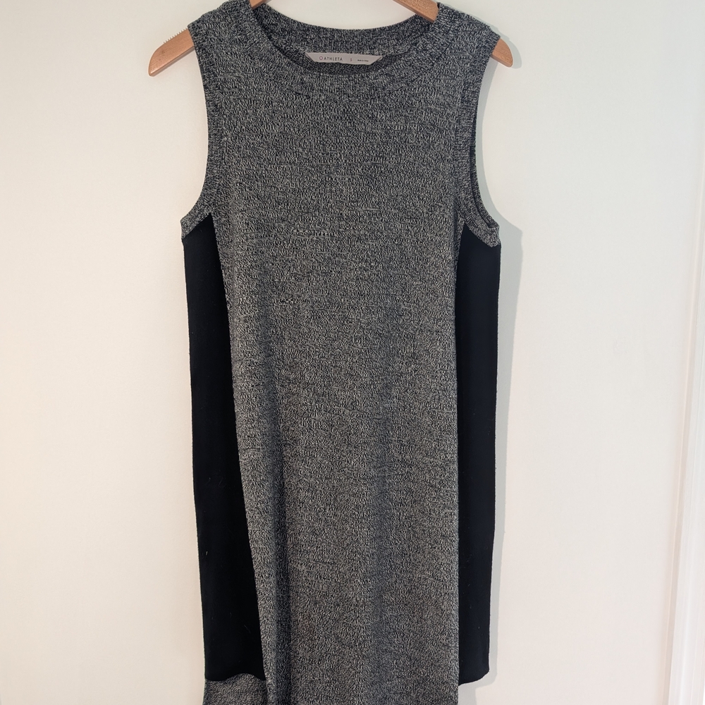 Athleta Gray and Black Mini Dress
